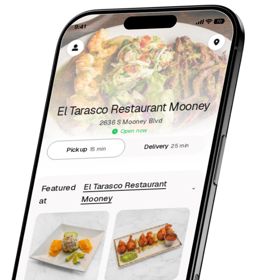 El Tarasco Restaurant Mooney app preview
